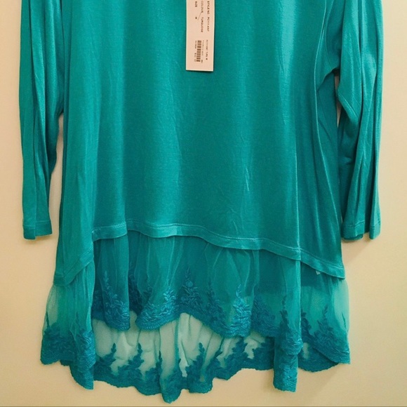 BNWT Teal blue shirt from Lammles Medium - Picture 2 of 2